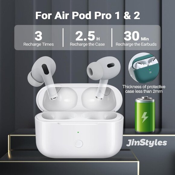 Jinstyles Charging Case | For AirPods Pro 1st & 2nd Gen - Picture 2 of 8